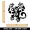 Tribal Dancing Monkey Self-Inking Rubber Stamp for Stamping Crafting Planners